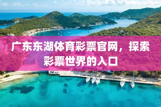 广东东湖体育彩票官网，探索彩票世界的入口