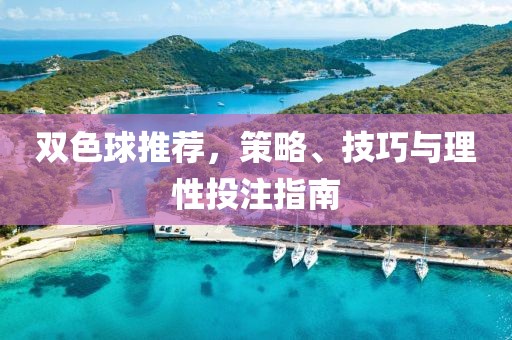 双色球推荐，策略、技巧与理性投注指南